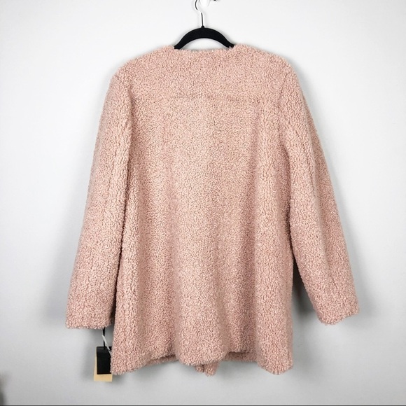 Halogen Pink Teddy Coat Size XL - Picture 8 of 8